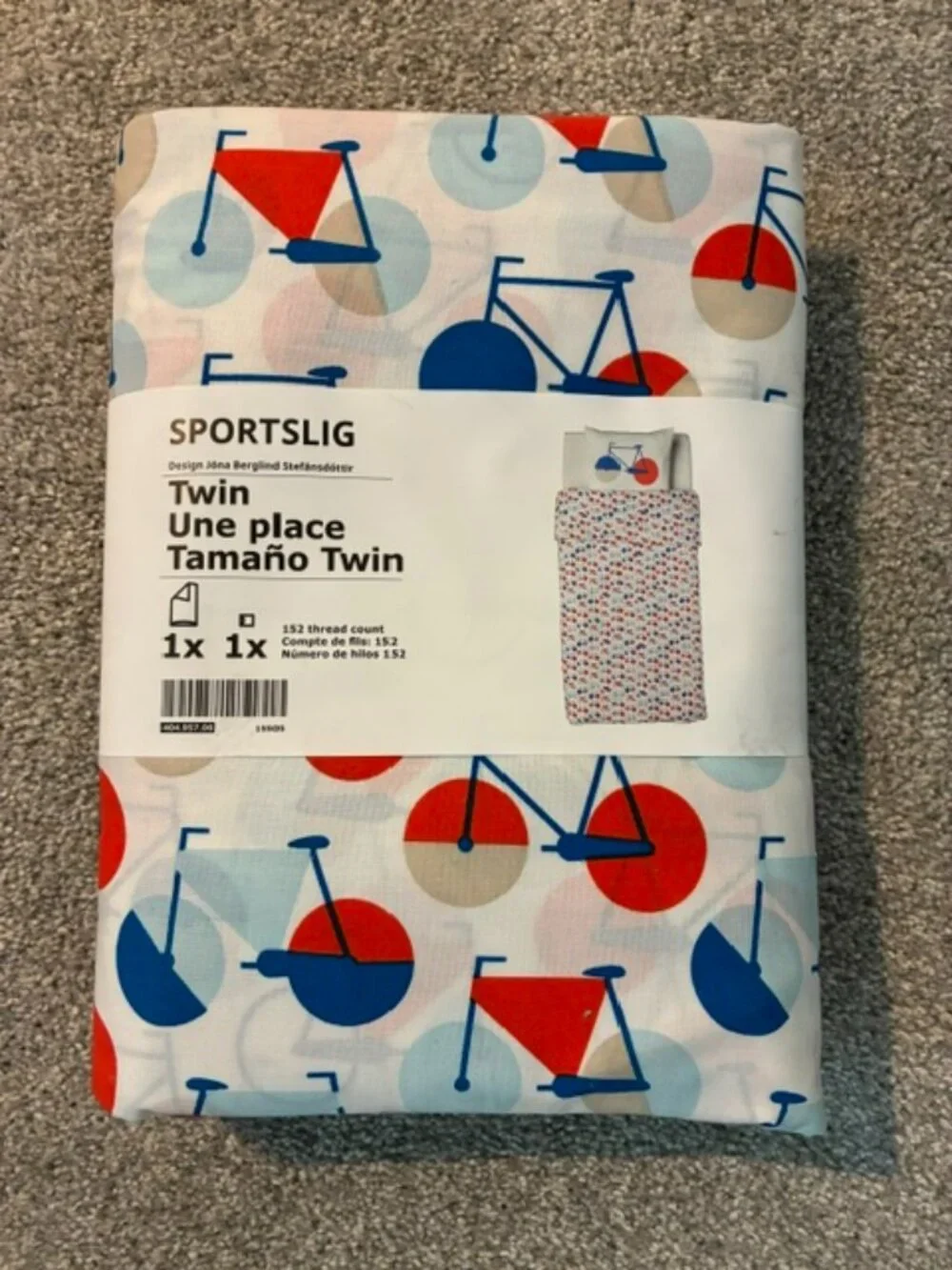 IKEA Twin Duvet Cover and pillowcase